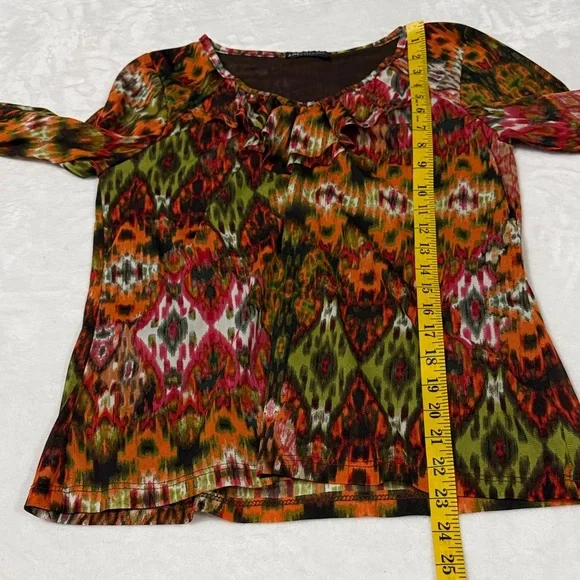 I.N. Studio Multicolor Abstract Blouse - Picture 4 of 5
